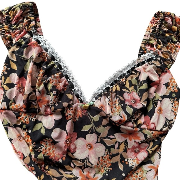 Liberty Love Milkmade Maxi Floral Dress Slip Sweetheart Sleeveless XL NWT - Picture 3 of 9
